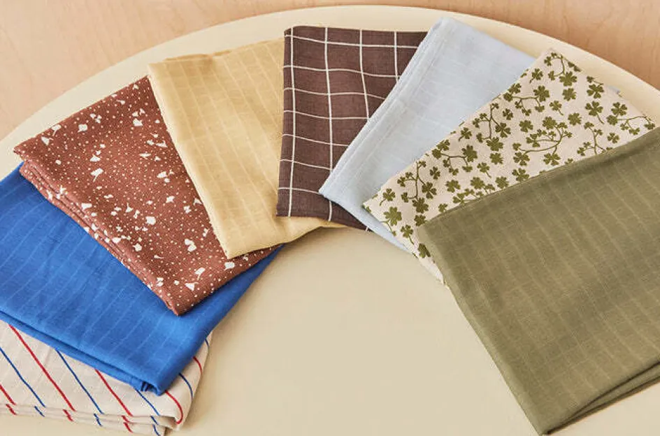 Discount OYOY Mini Iro Stofbleer 2 stk. 70x70 cm, Ice
