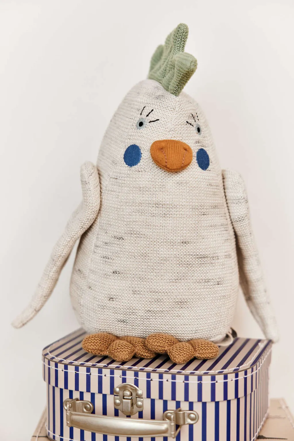 Discount Kai Parakit-bamse 31 cm, Offwhite/Light Mint Børn Tøjdyr Og Nusseklude