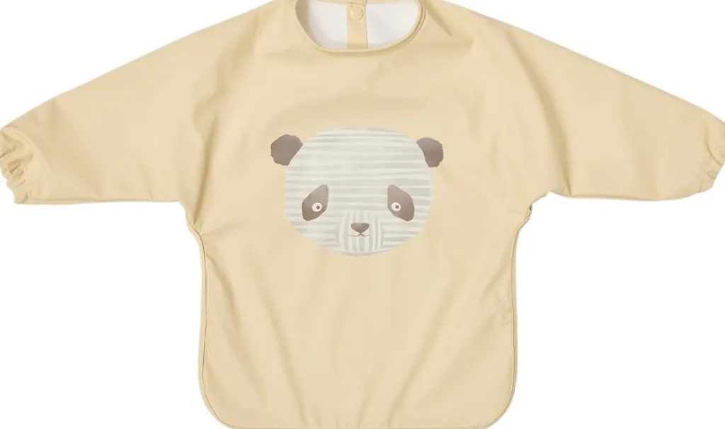 Børn OYOY Mini Hagesmække Og Savlesmække|Hagesmække > Langærmet Hagesmæk Lun Lun Panda 74 cm