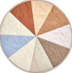 Moni Quilted Tæppe Ø100 cm, Multi Børn Legetæpper Og Tumlemåtter|Tæpper Og Måtter