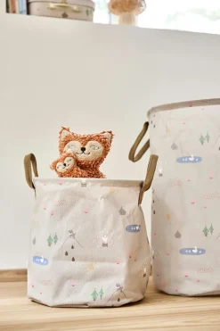 Børn OYOY Mini Opbevaring Til Børneværelset|Børneværelse > Opbevaringskurv Hjort og And 2 stk. H32 cm, Beige