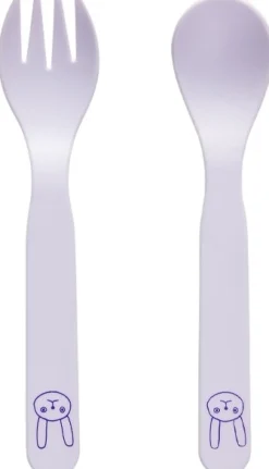 Clearance OYOY Mini Pullo Bestik 2 Dele 13,5 cm Lavender