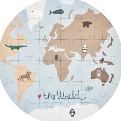 Sale OYOY Mini Puslespil The World ?60 cm, Multi
