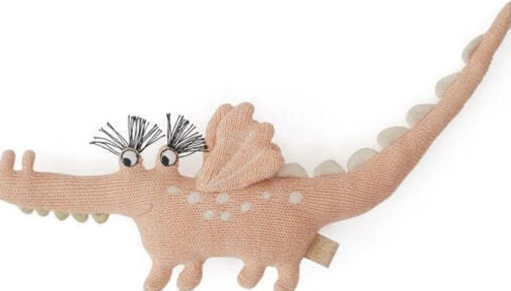 Hot Rangle Krokodille Baby Yoshi 33 cm, Coral Børn Tøjdyr Og Nusseklude