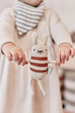 Børn OYOY Mini Tøjdyr Og Nusseklude > Rangle Musetti Mus, Off White/Melange
