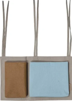 Discount OYOY Mini Saga Sengeopbevaring 40 cm, Blå/Clay