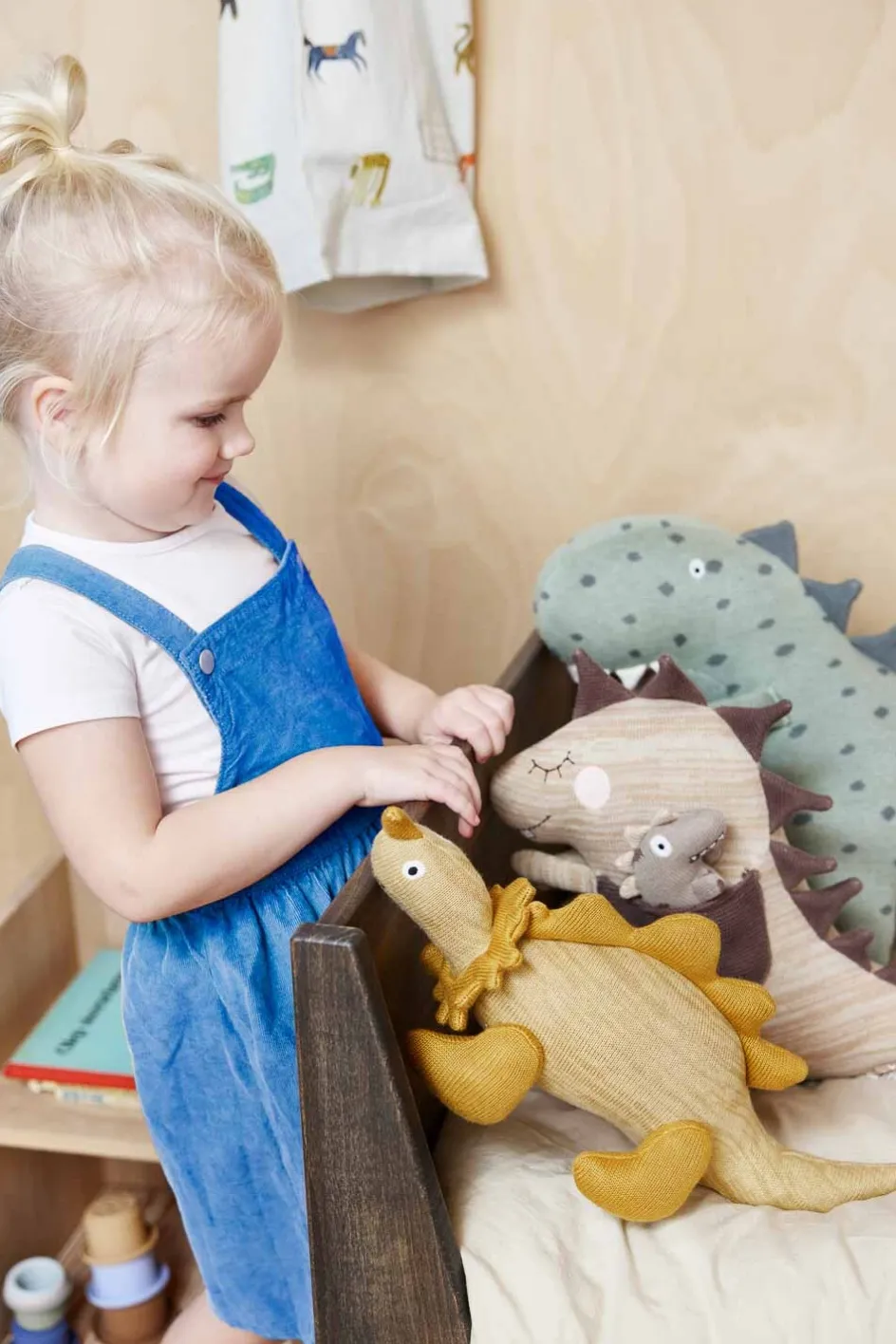 Clearance OYOY Mini Tøjdyr Dinosaur Billy, Saffron