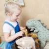 Børn OYOY Mini Tøjdyr Og Nusseklude > Tøjdyr Dinosaur Dina & Bobo, Beige