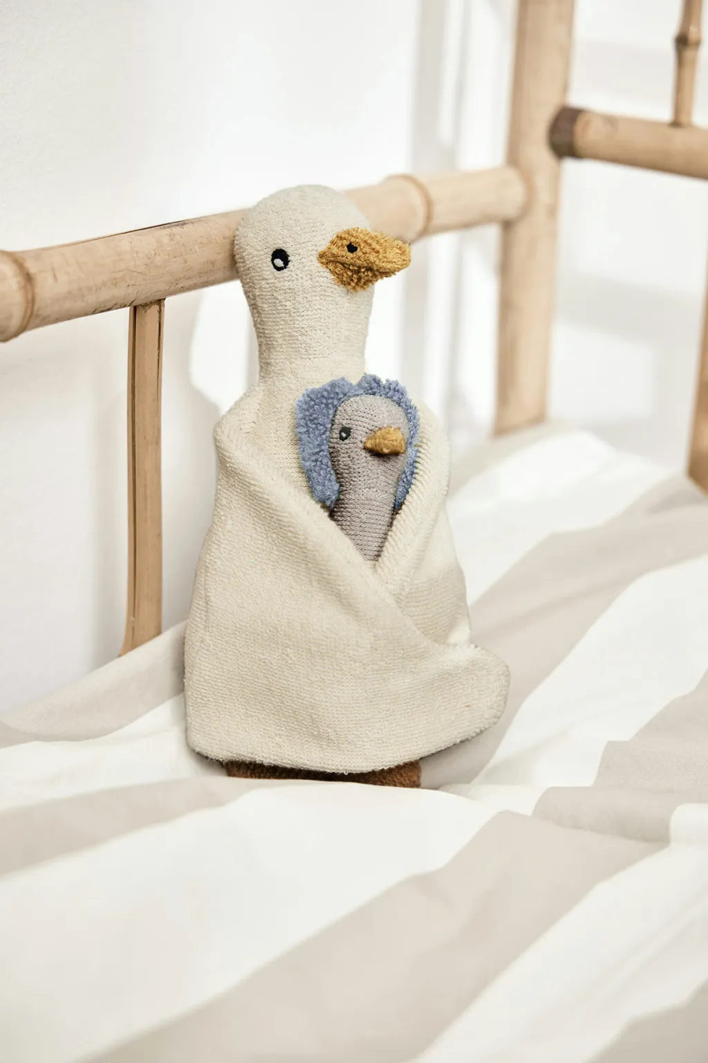 New Tøjdyr Dora & Baby Dolli Duck 31 cm, Cloud/Ice Blue Børn Tøjdyr Og Nusseklude