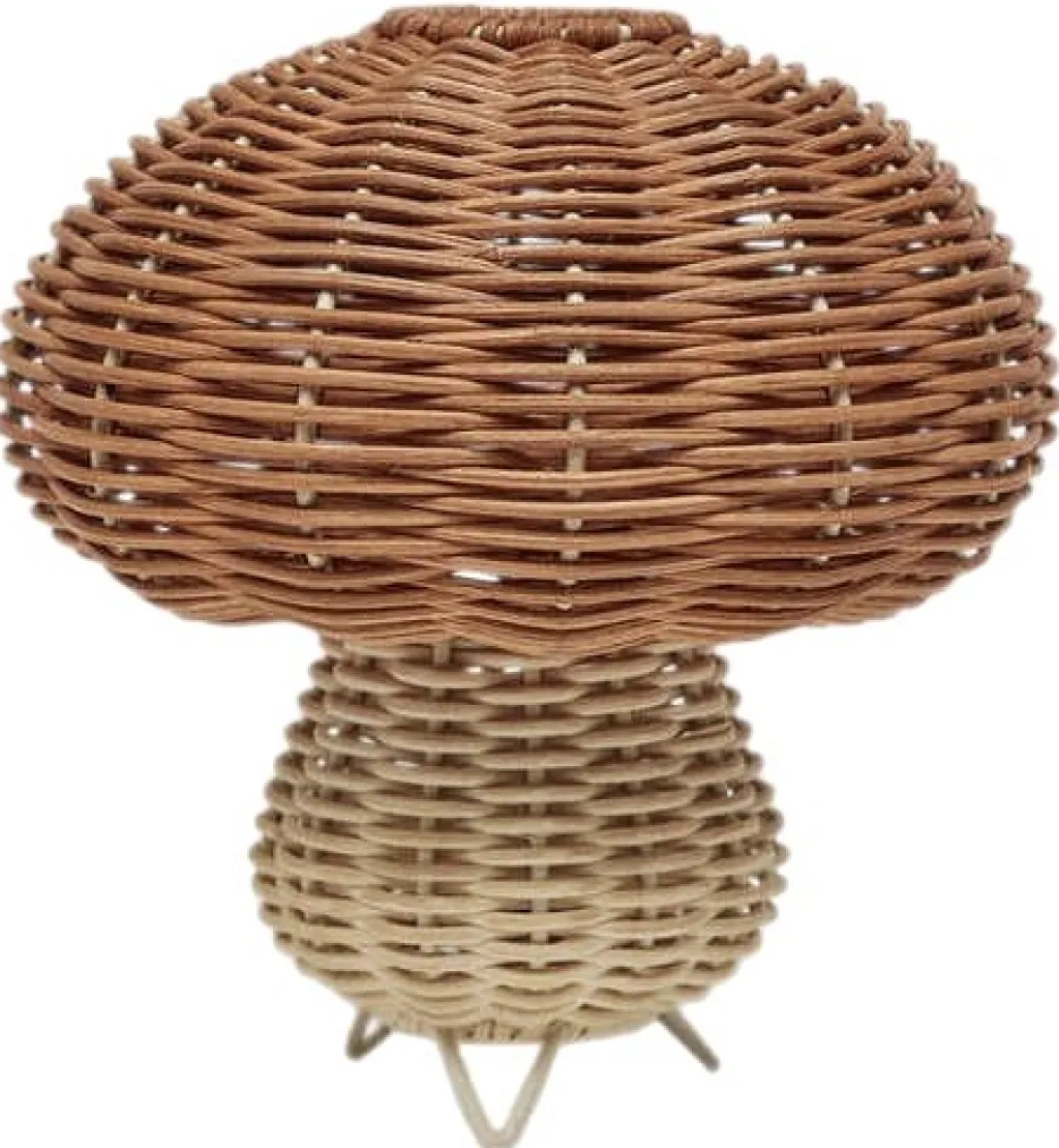 Sale Trådløs Natlampe Svamp 15 cm, Rattan Børn Lamper Til Soveværelset|Lamper Til Børneværelset