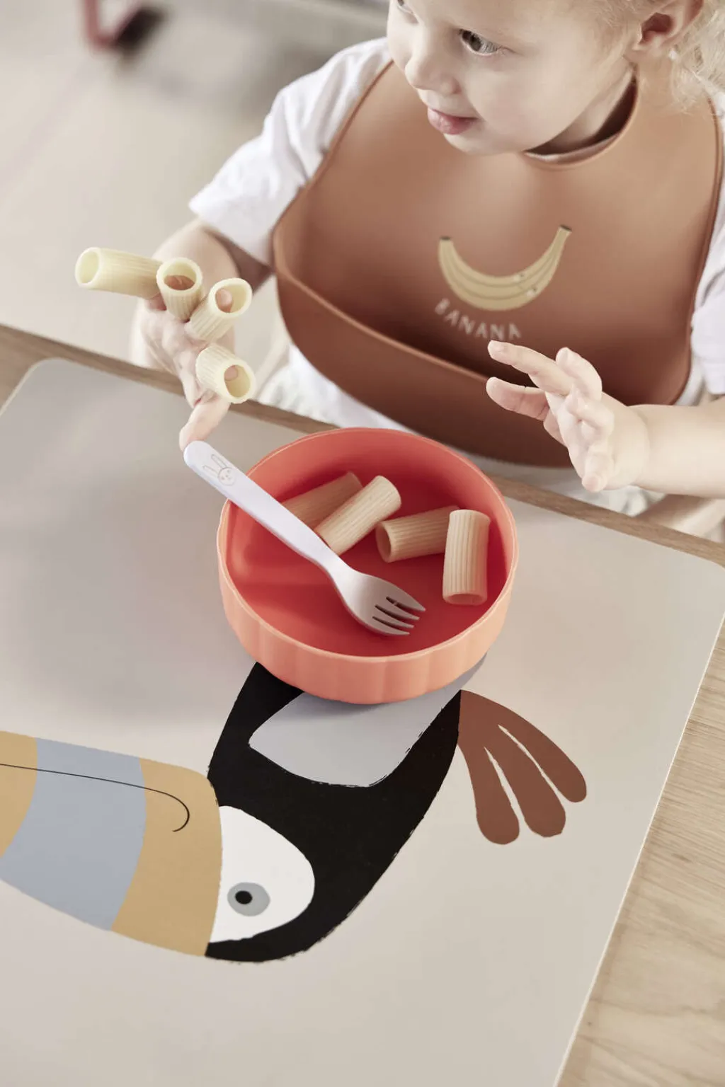 Børn OYOY Mini Hagesmække Og Savlesmække|Hagesmække > Yummy Hagesmæk 2 stk. 27x19 cm,