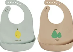 Hot OYOY Mini Yummy Hagesmæk 2 stk. 27x19 cm, Minty/Camel