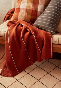 Hot Rivi Living Plaid 134x184 cm, Nutmeg Uderum|Plaider Og Tæpper