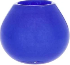 Hot Kojo Hurricane Lysestage H9 cm, Optic Blue Lysestager