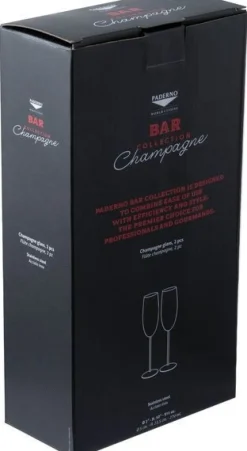 Outlet Paderno Flûte Champagneglas 2 stk. 27 cl, Guld
