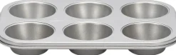 Patisse Bageforme > Silvertop Muffinform Til 6 stk, Stål