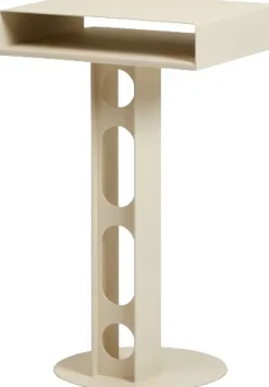 Clearance Pedestal Sidekick Sidebord H66 cm, Pearl
