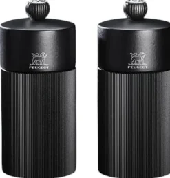Online Line Salt- og Peberkværnsæt 12 cm, Mat Sort Salt Og Peber|Salt Og Peber