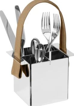Outlet A TAVOLA Bestikholder H11 cm, Blankt Stål Bestikindsats|Opbevaring Til Køkkenet