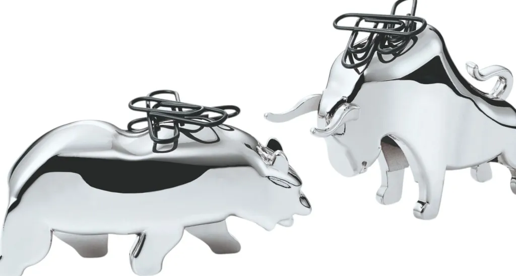Online BULL&BEAR Papirklipsholder 2 Dele, Blank Kontor