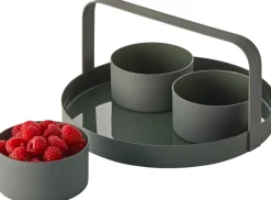 Philippi Serveringsbakker|Stue > CLARA Snackbakke m. 3 Skåle 4 Dele, Dark Grey