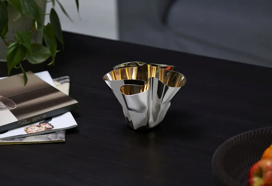 New Philippi MARGEAUX Vase H, Blankt Stål