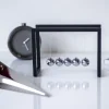 Hot TEMPUS Vækkeur Ø9 cm, Sort Ure Og Vejrstationer