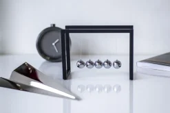 Hot TEMPUS Vækkeur Ø9 cm, Sort Ure Og Vejrstationer