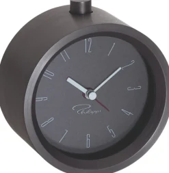 Hot TEMPUS Vækkeur Ø9 cm, Sort Ure Og Vejrstationer