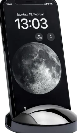 Philippi Kontor > TOBI Telefon/Tabletholder, Sort Krom
