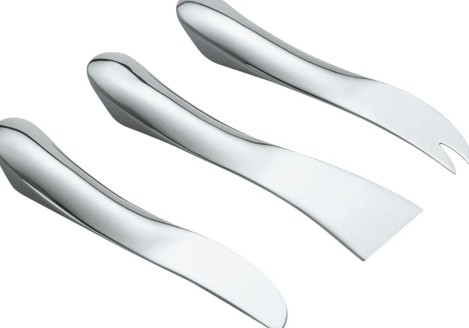 Clearance Philippi WAVE Ostesæt 3 Dele 18 cm, Blank