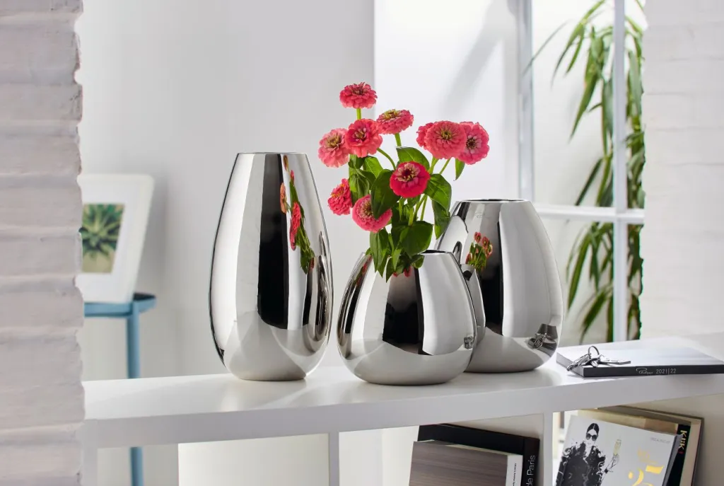 Hot ANAIS Vase H, Blankt Stål Stue|Vaser