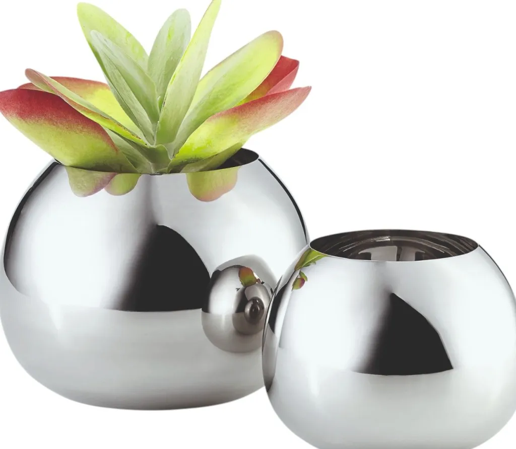 Philippi Stue|Vaser > BELLA Vase H, Blankt Stål