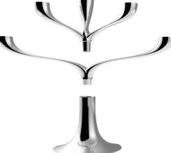 CANDELABRA Lysestage H20 cm, Krom Lysestager