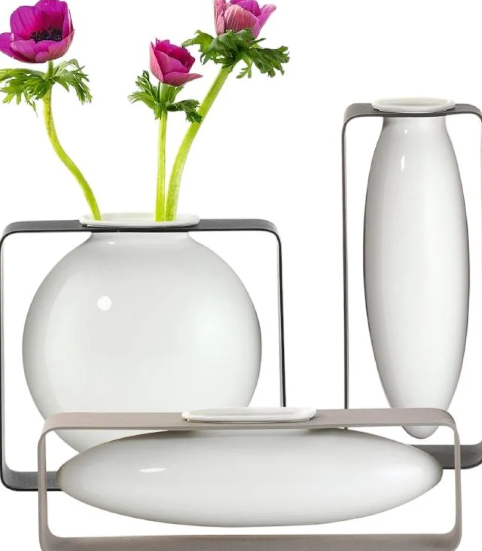 Best Philippi FLOAT Vase H, Hvid/Stål