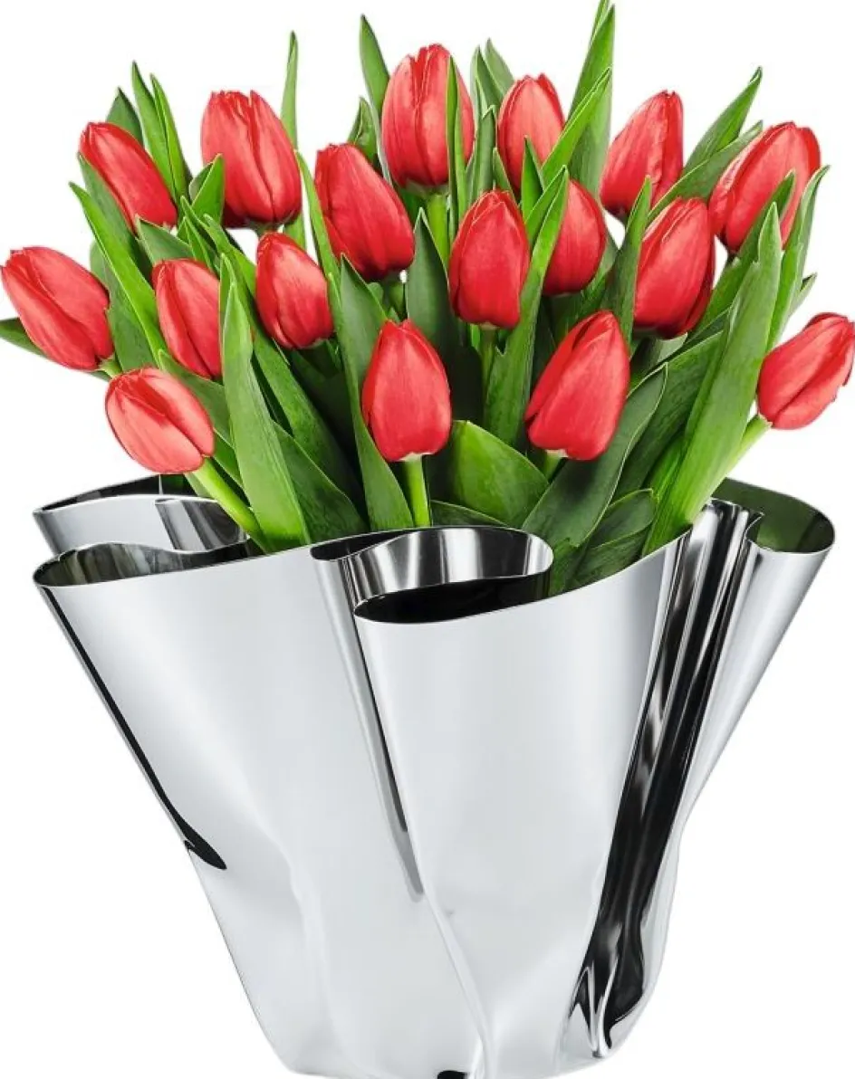 Clearance Philippi MARGEAUX Vase H, Blankt Stål