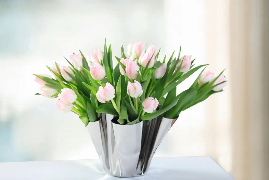 Clearance Philippi MARGEAUX Vase H, Blankt Stål