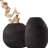 Outlet Philippi NOIR Vase H25 cm, Mat Sort