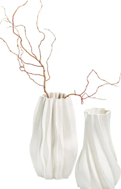Sale Philippi PLISSEE Vase H30 cm, Hvid