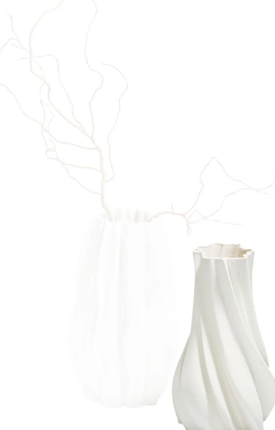 Sale Philippi PLISSEE Vase H30 cm, Hvid