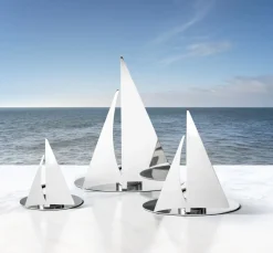 Clearance Philippi REGATTA Fyrfadsstage H12, Blankt Stål