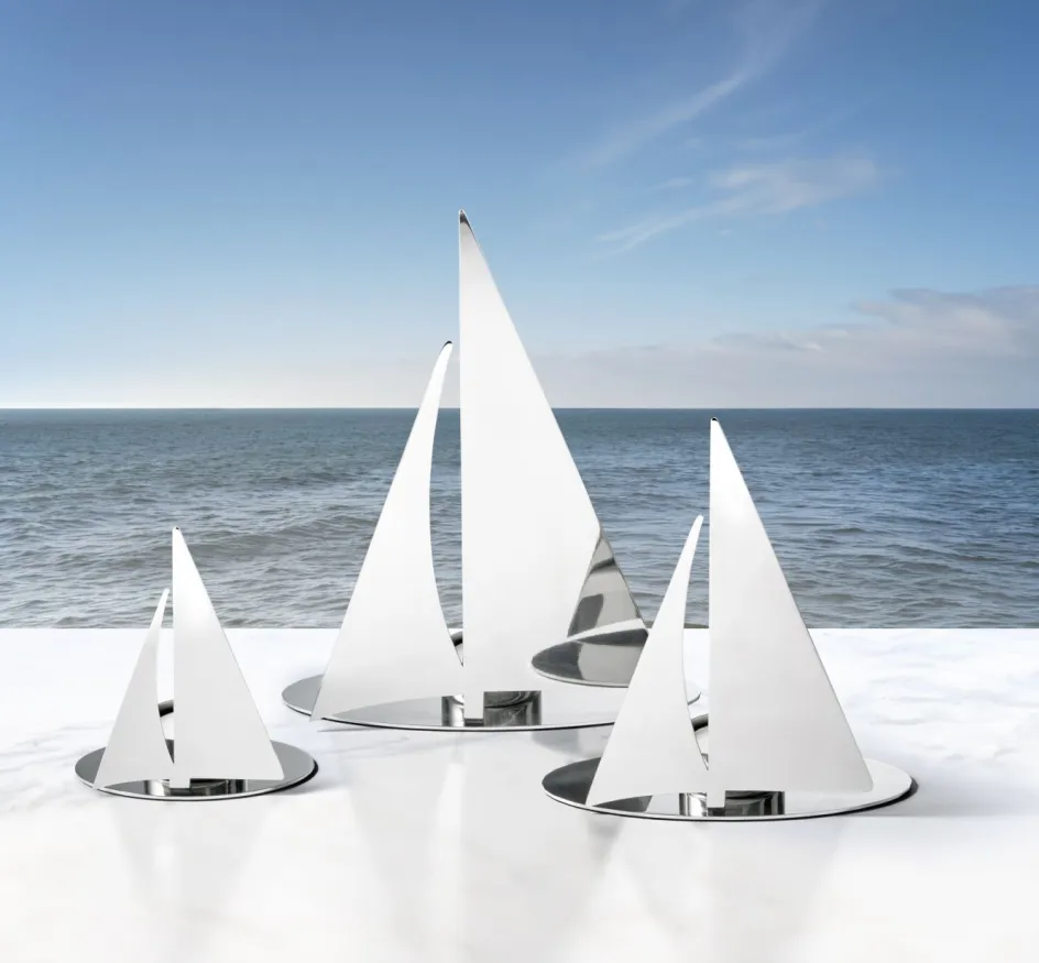 Outlet Philippi REGATTA Fyrfadsstage H, Blankt Stål