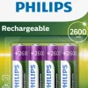 Philips Batterier > AA-batteri 2600 mAh Genopladelig 4 stk.