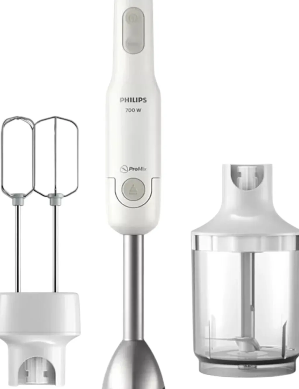 Philips Blendere Og Mixere > Daily Collection ProMix-Stavblender m. XL-hakker og Dobbelt Piskeris, Hvid