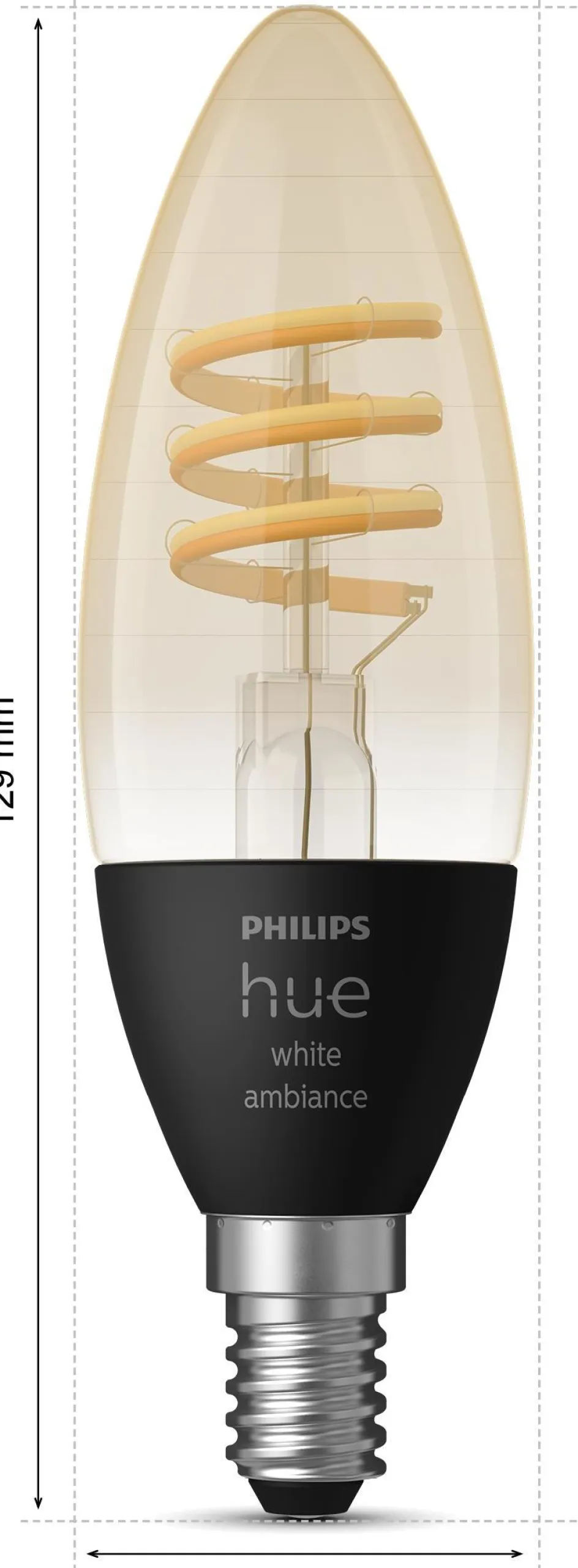 Best Philips hue White Ambiance Filament Kertepærer E15 2 stk. Ø3,9 cm