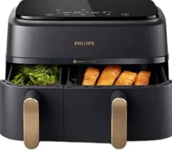 Hot Philips Series 3000 Airfryer m. To Kurve 9 L, Koksgrå