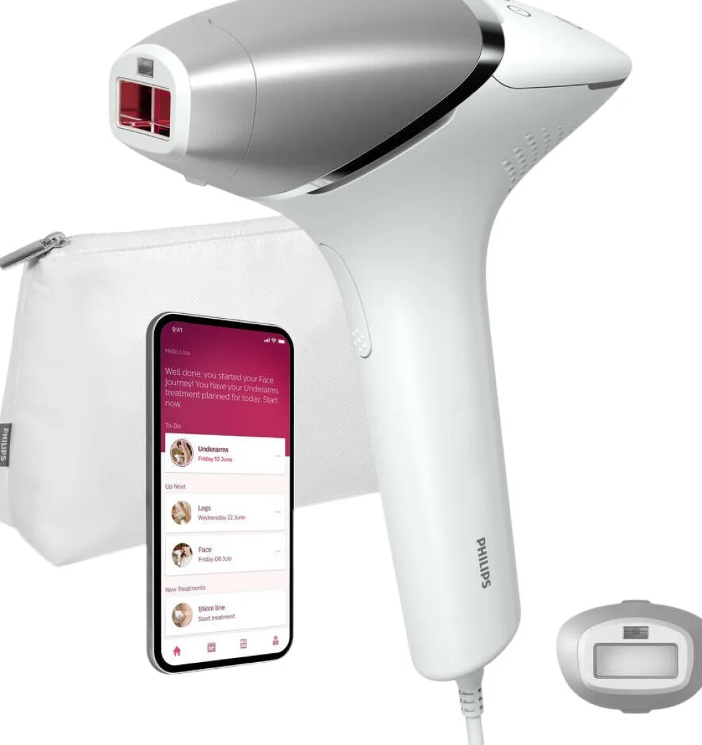 Philips Barbering > Series 8000 IPL-hårfjerningsenhed m. SenseIQ, Hvid