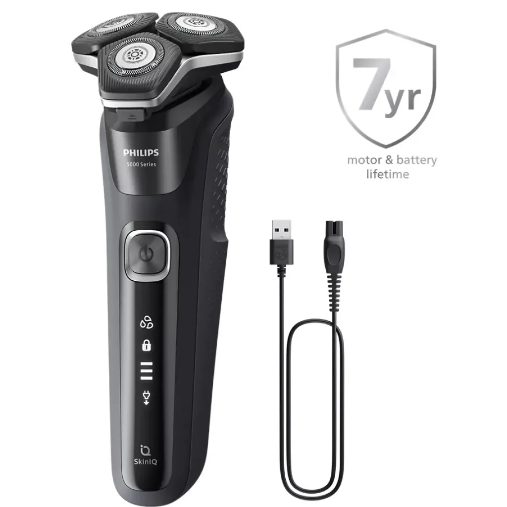 New Series 5000 Wet and Dry Barbermaskine m. Etui, Sort Barbering