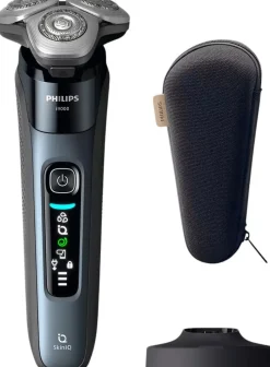 Philips Barbering > Series i9000 Elektrisk Shaver m. SkinIQ til Våd- og Tør Barbering, Dueblå
