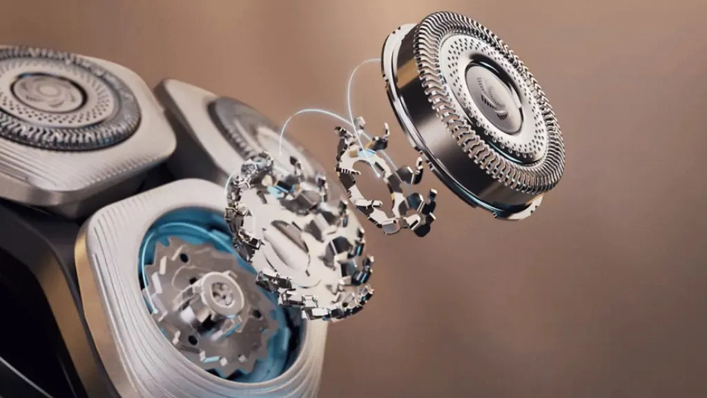 Philips Barbering > Series i9000 Elektrisk Shaver m. SkinIQ til Våd- og Tør Barbering, Dueblå